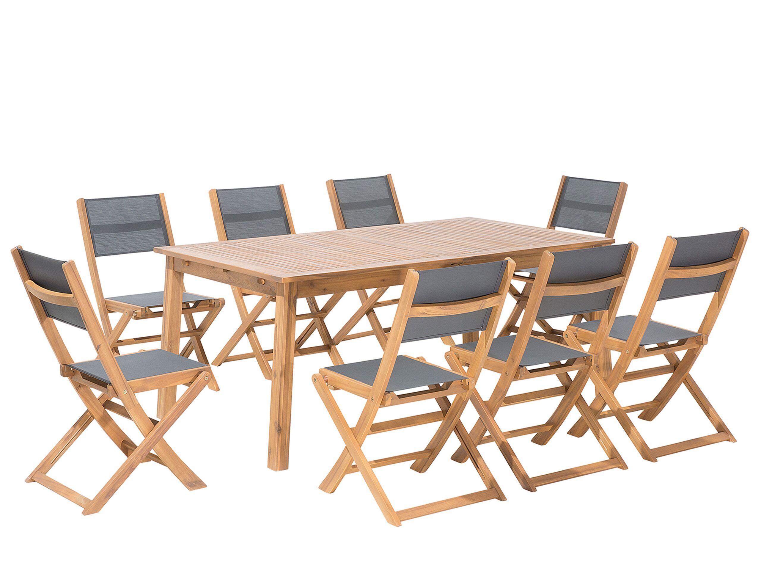 Image of Essgruppe für 8 Personen aus Akazienholz Klassisch CESANA Essgruppe für 8 Personen aus Akazienholz Klassisch CESANA