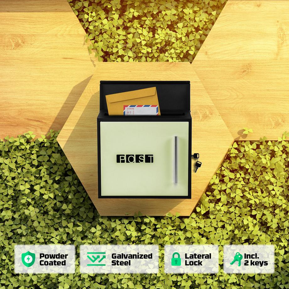 Arebos Boîte aux Lettres Design moderne d’AREBOS Boîte aux Lettres Murale  