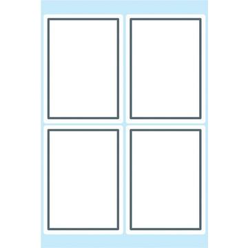 HERMA Heftschilder 40×55mm 5713 Rand grau, liniert 24 Stück