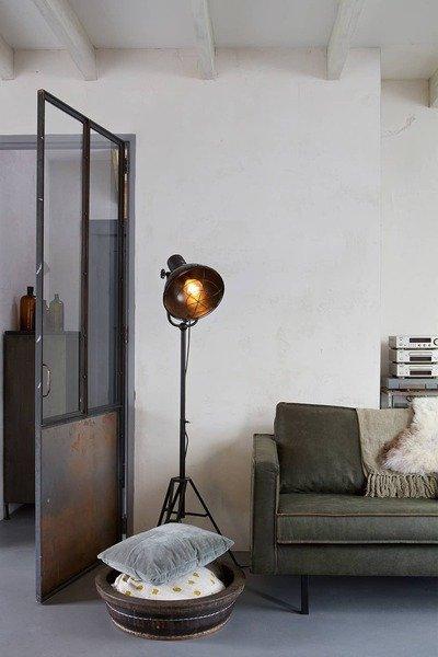 mutoni Lampadaire Spotlight Noir  