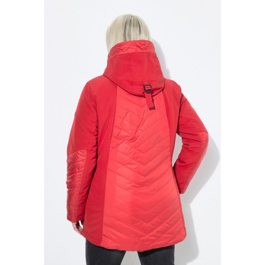 Ulla Popken HYPRAR Veste Softshell Matelassée Déperlante Coupe A avec Capuche  