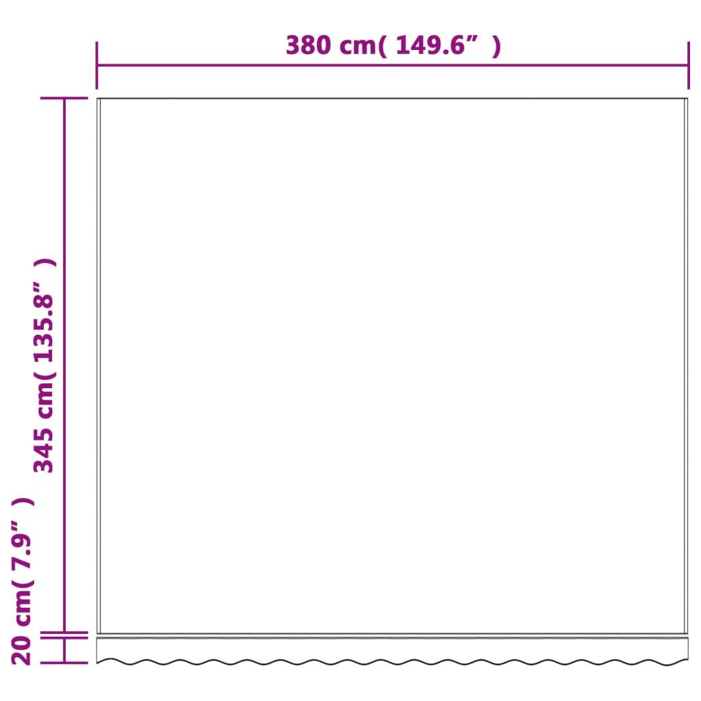 VidaXL Tissu d'auvent de remplacement tissu  