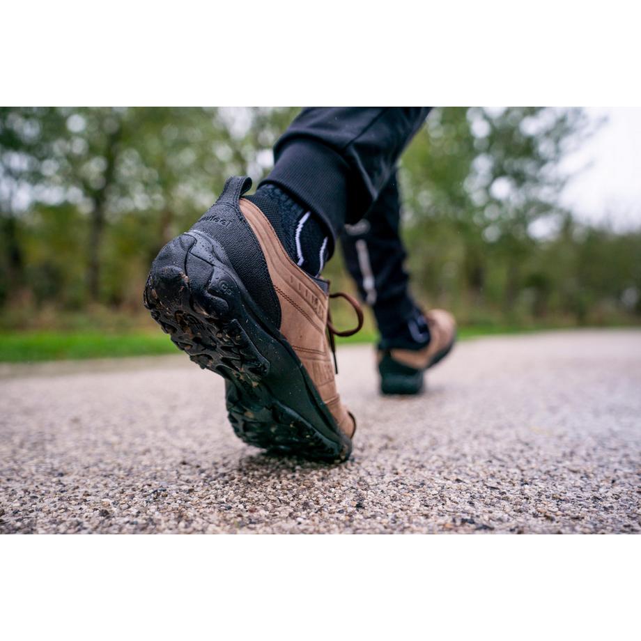 DECATHLON Nakuru Chaussures de Marche Confort en Cuir Marron  