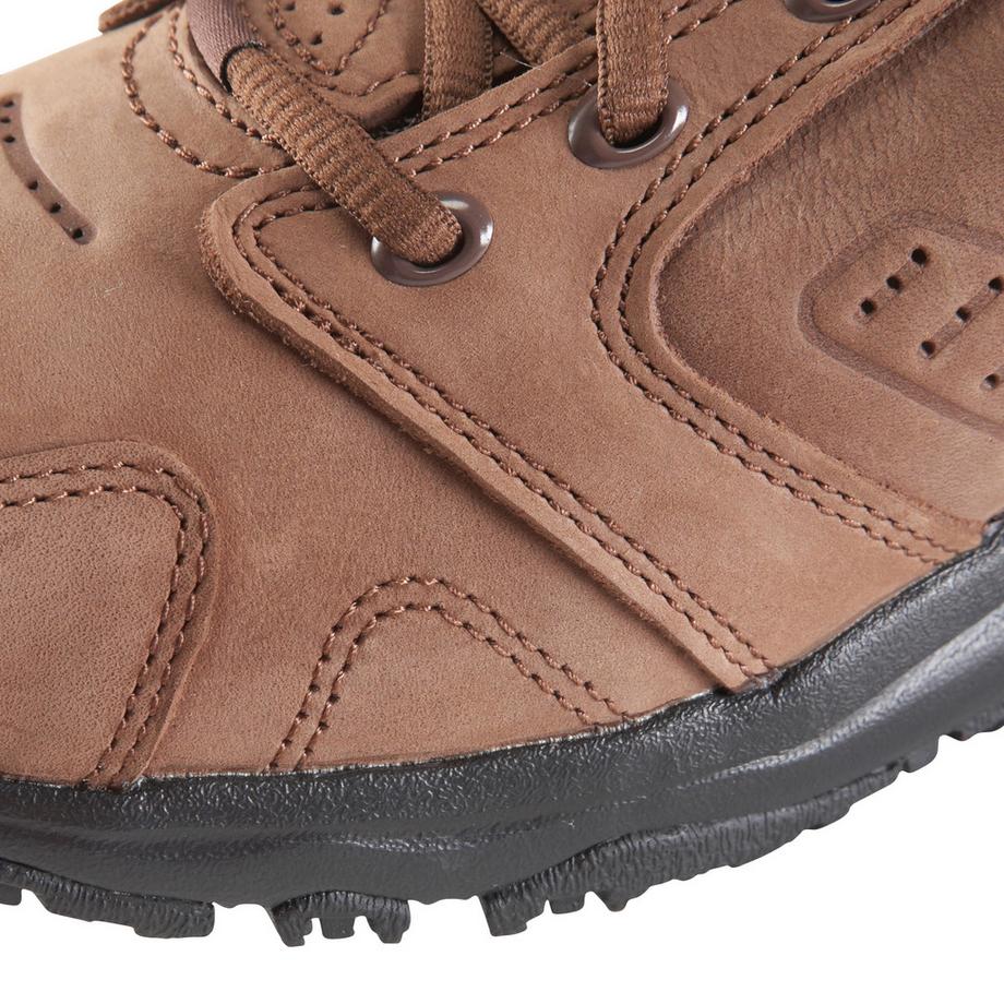 DECATHLON Nakuru Chaussures de Marche Confort en Cuir Marron  