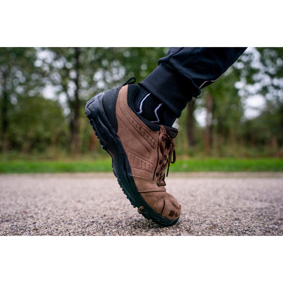 DECATHLON Nakuru Chaussures de Marche Confort en Cuir Marron  