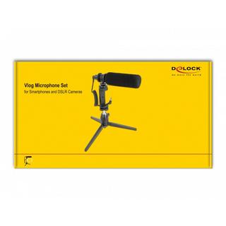 DeLock  Mikrofon USB Vlog Shotgun Set für Smartphones, DSLR Kameras (Studio, Broadcast) 