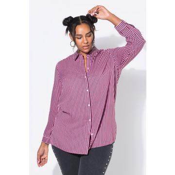 Chemisier à fines rayures, coupe Boxy « flottante »