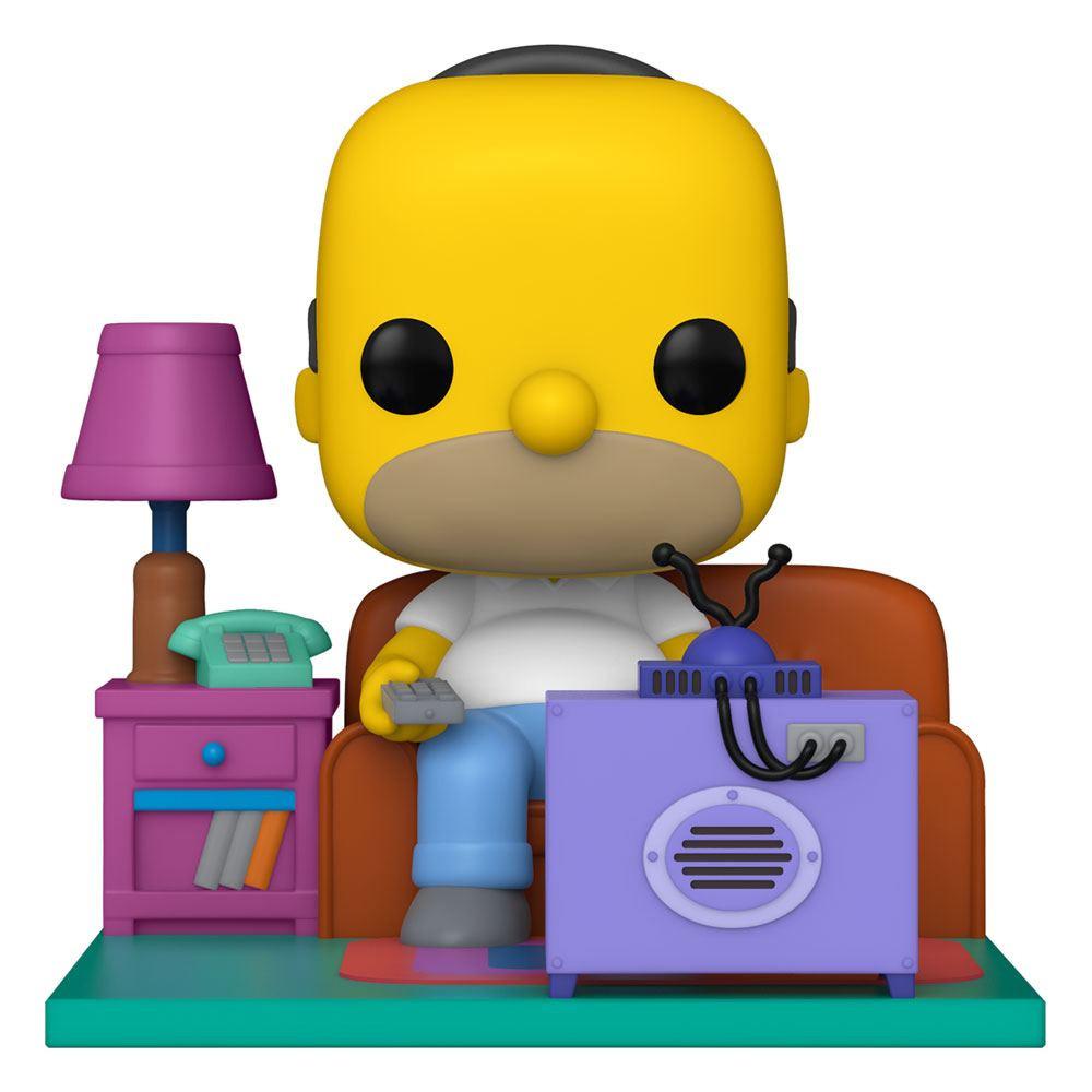 Image of Simpsons POP! Deluxe Vinyl Figur Homer Watching TV