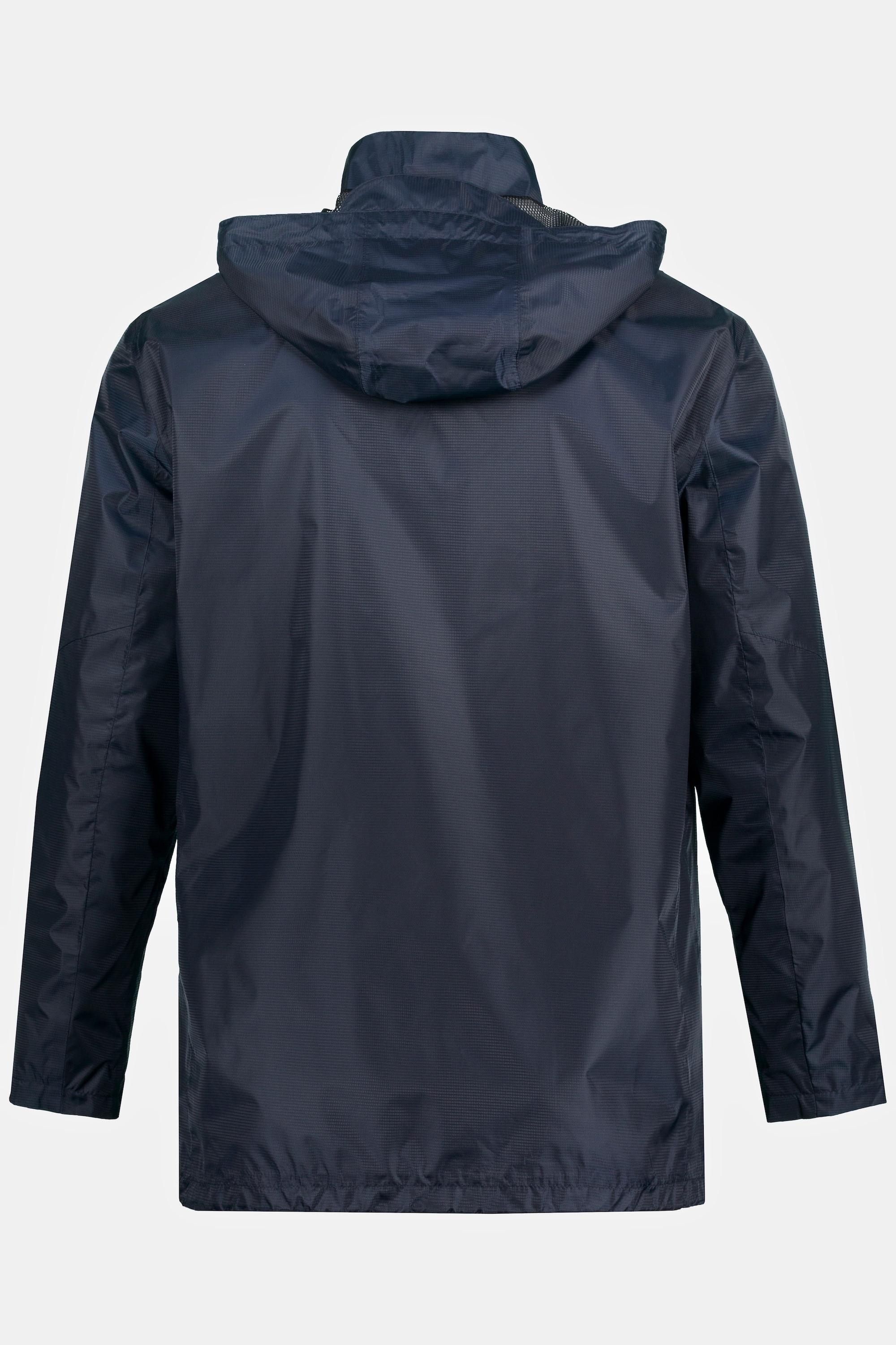 JP1880  Regenjacke, wasserdicht, Kapuze, Zipper, leichtes Mesh Futter 