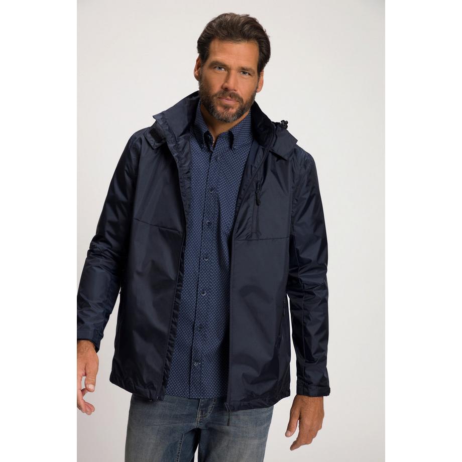 JP1880 Regenjacke wasserdicht Kapuze Zipper leichtes Mesh Futter  