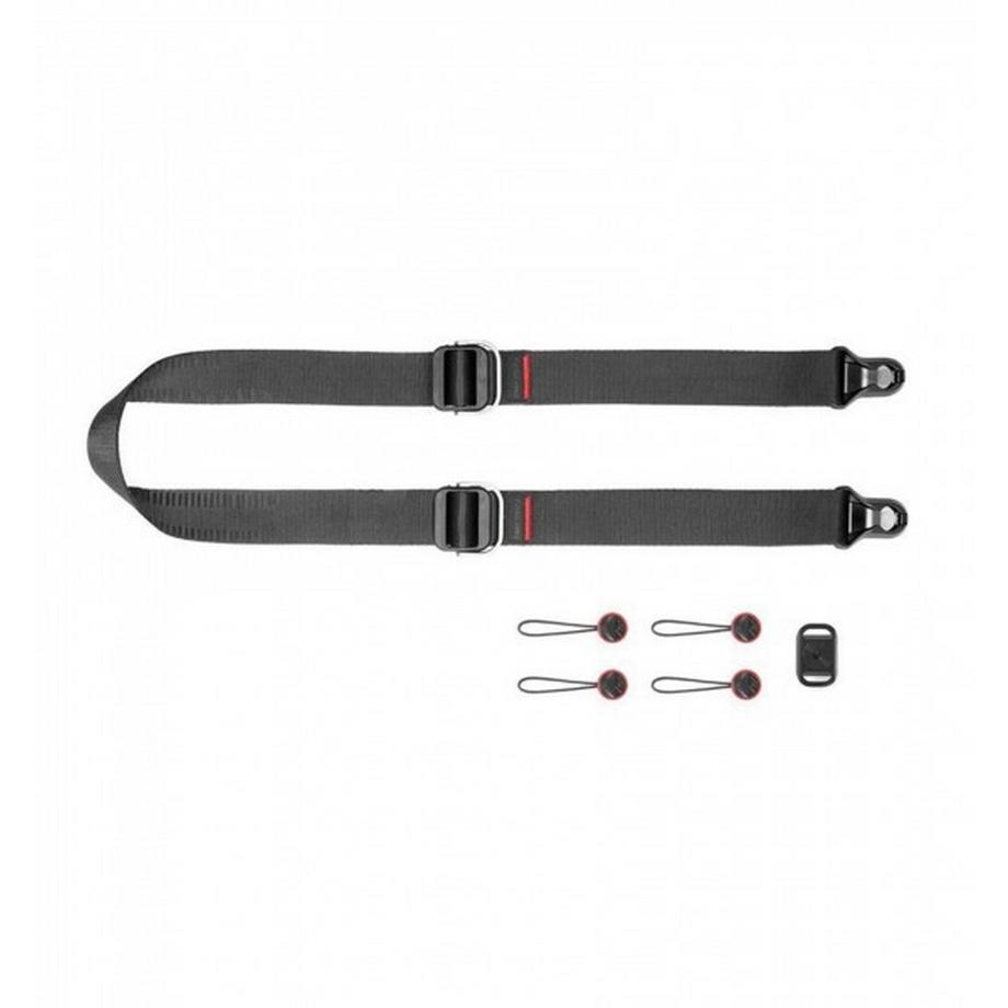 Peak Design SLL-BK-3 tracolla Fotocamera Alluminio, Nylon Nero