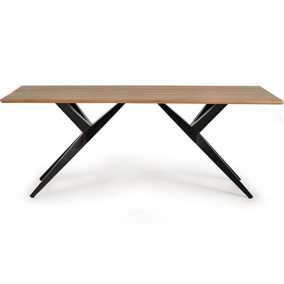 mutoni Table de salle à manger Adera acacia naturel 180  