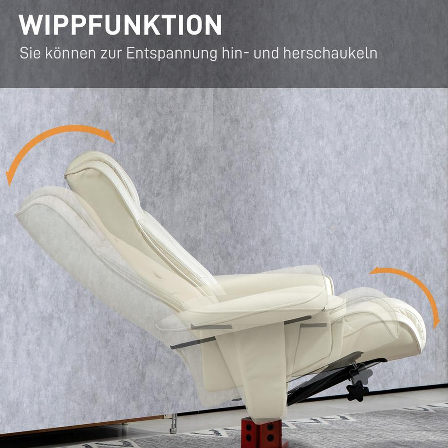 HOMCOM Relaxsessel mit Hocker  