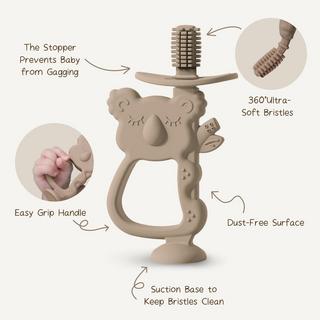 Activity-board  Baby-Beißring mit Saugfuß, Baby-Zahnbürste, Beißring 