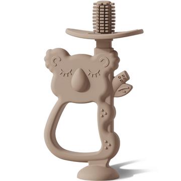 Baby-Beißring mit Saugfuß, Baby-Zahnbürste, Beißring