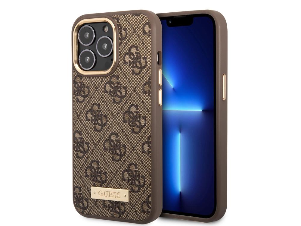 GUESS  Coque Magsafe iPhone 14 Pro Metal Plate 
