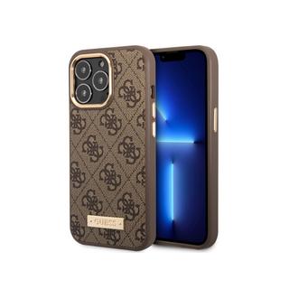 GUESS  Coque Magsafe iPhone 14 Pro Metal Plate 