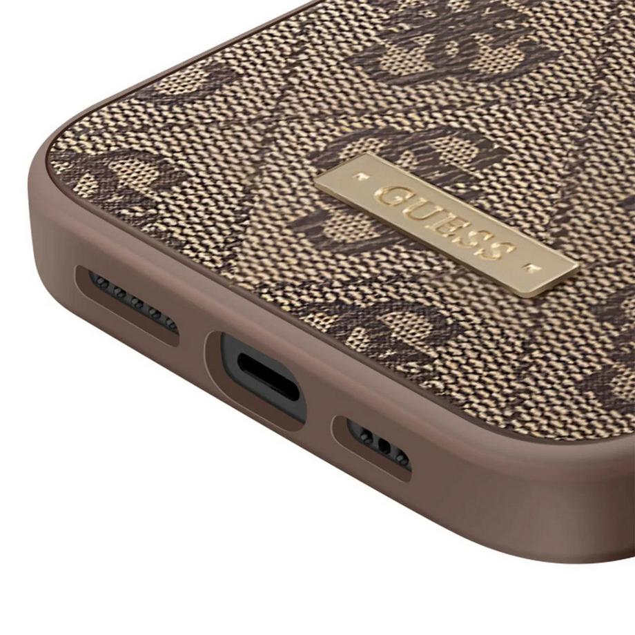 GUESS  Coque Magsafe iPhone 14 Pro Metal Plate 