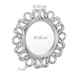 B2X Dekorativer runder Wandspiegel  