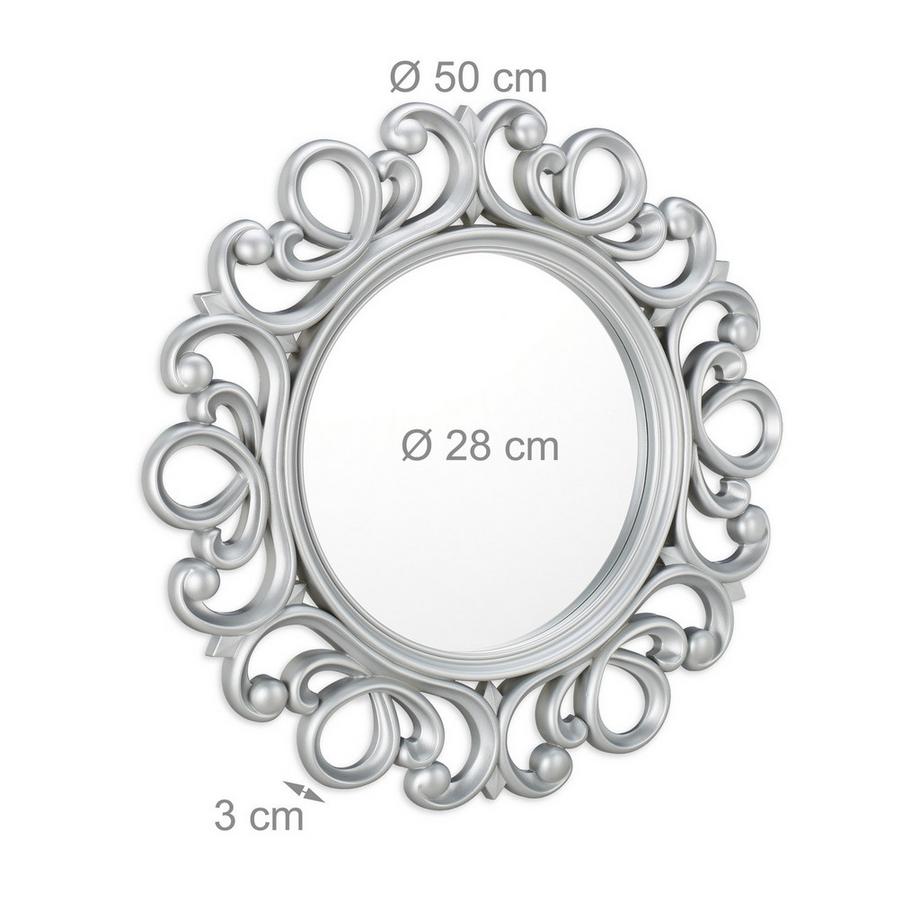 B2X Specchio da parete rotondo decorativo  