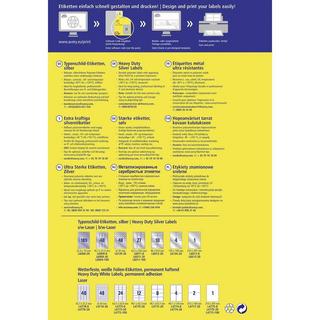 Avery-Zweckform Typenschild-Etiketten Ø 30 mm Polyester-Folie Silber 960 St. Permanent haftend Laserdrucker  