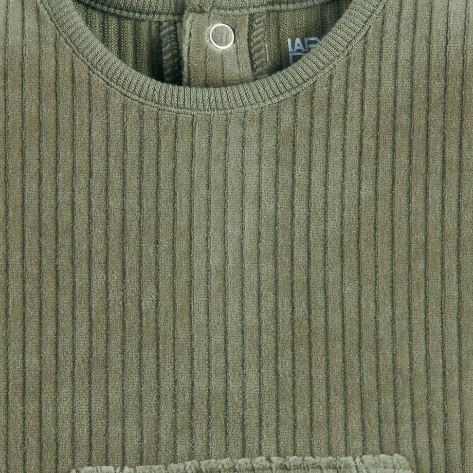 La Redoute Collections  Sweatshirt mit Druckknöpfen aus Samt 