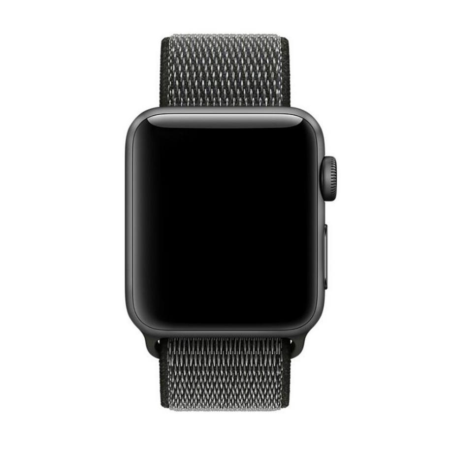 Cover-Discount  Apple Watch 44/45/46/49mm - Nylon Armband Mit Klettverschluss Armee Grün 