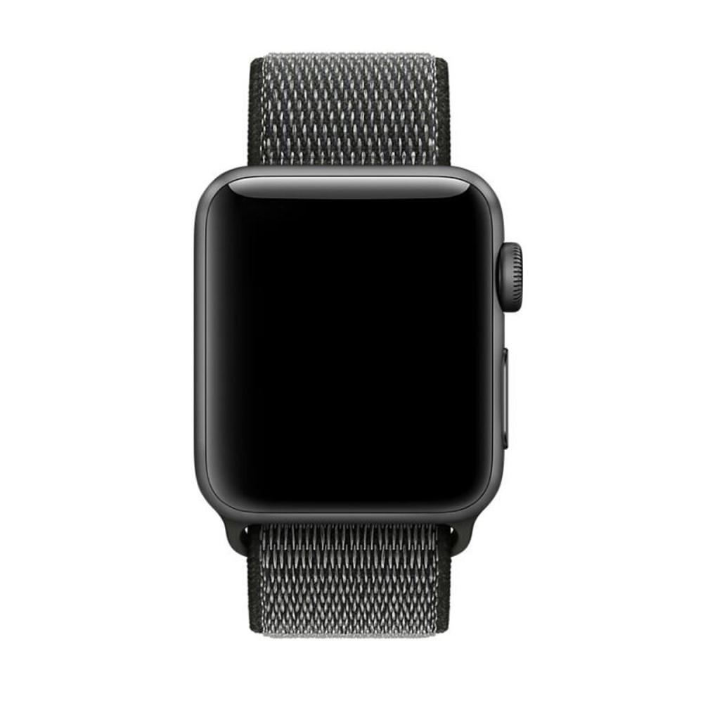 Cover-Discount  Apple Watch 42/44/45/49mm - Bracelet en nylon avec velcro armée verte 