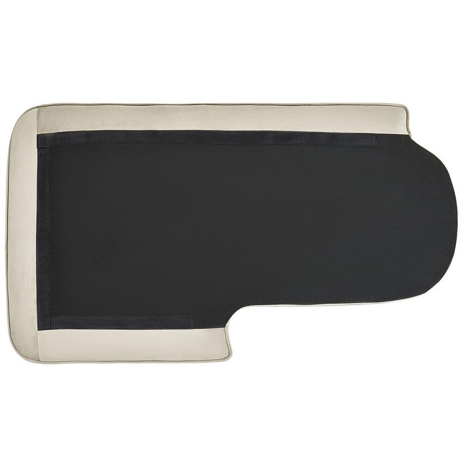 Beliani Chaise longue versione destra en Velluto Glamour ALLIER  