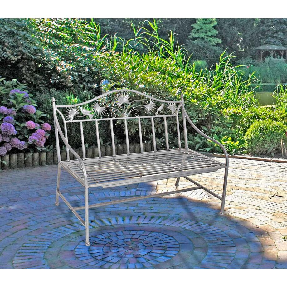 mutoni Gartenbank Talin Eisen silber 111  