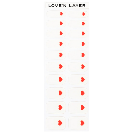 Lovenlayer  adesivi per unghie Autocollants pour ongles Single Love Lady Red 