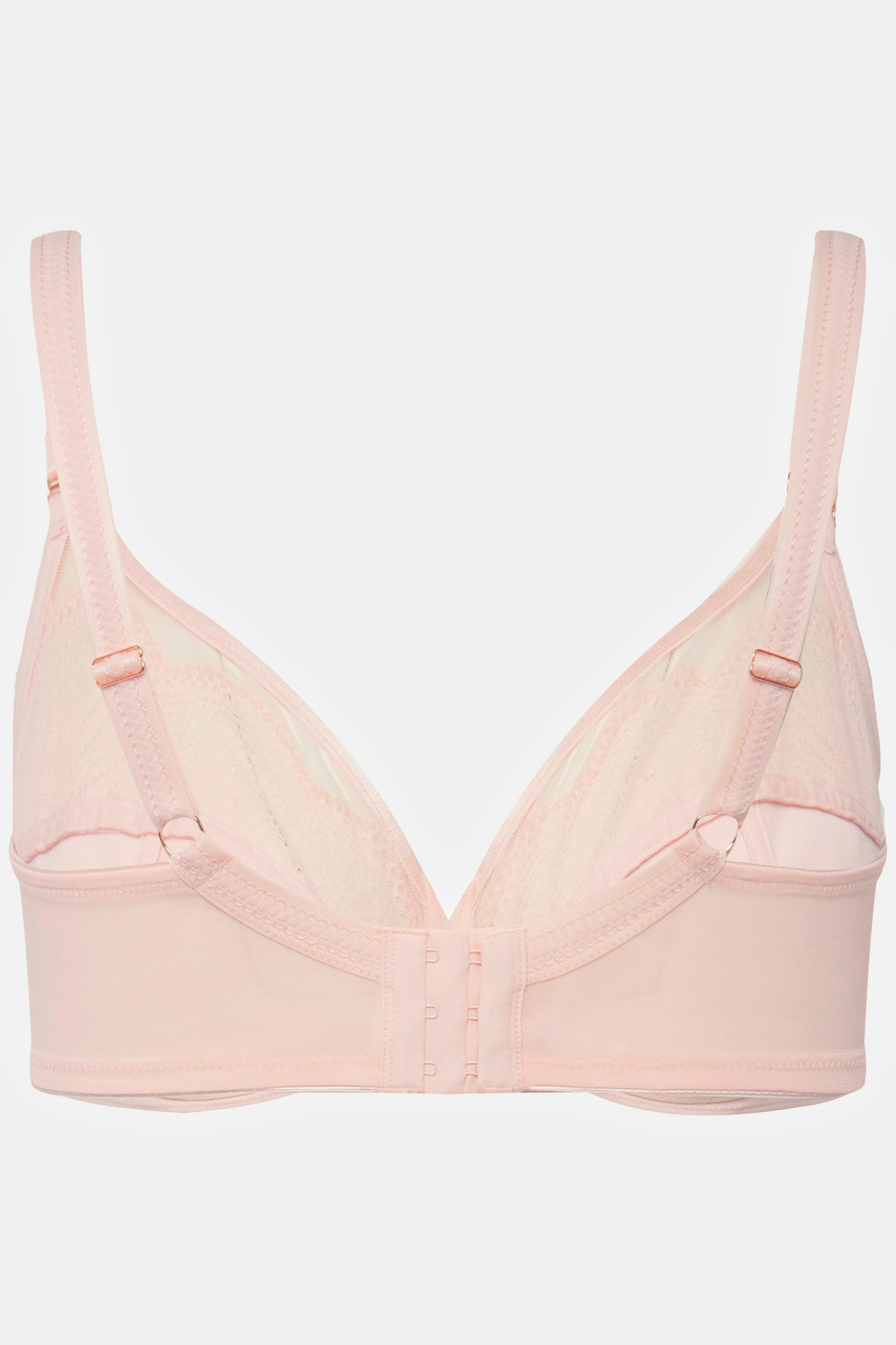 Ulla Popken  Reggiseno con ferretto, pizzo e coppa C-F 