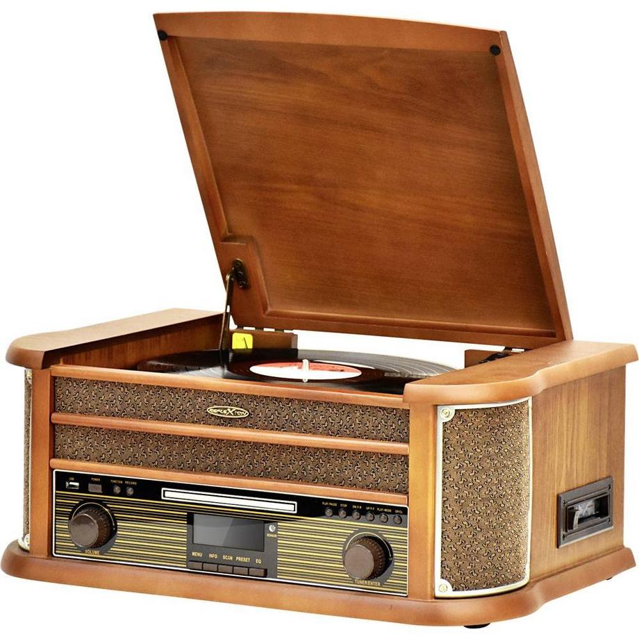 Reflexion  Stereoanlage AUX, Bluetooth, CD, DAB+, Kassette, Plattenspieler, UKW, USB, Aufnahmefunktion 