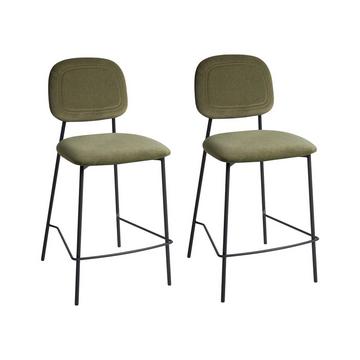 Set di 2 sedie alte en Velluto Moderno DUETTE