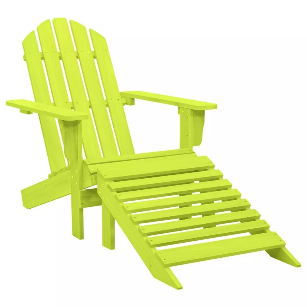 VidaXL - Chaise de jardin bois, One Size, Vert