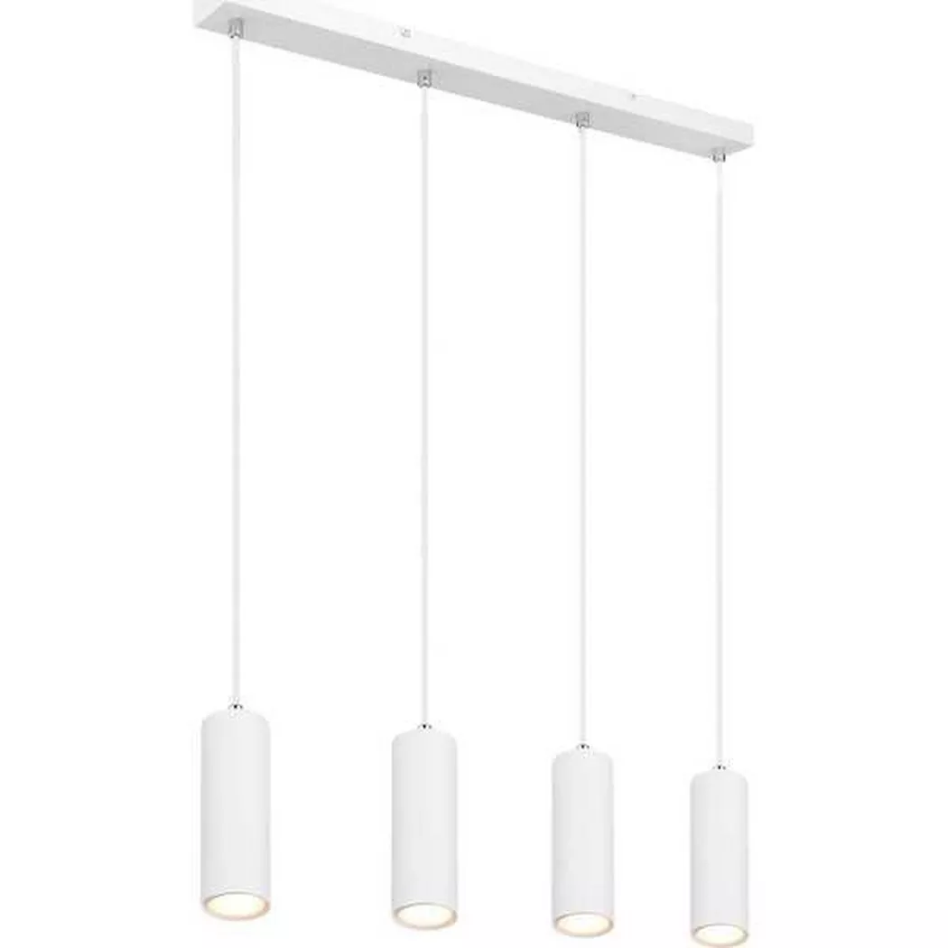mutoni – Hängeleuchte Robby Metall weiss 4xGU10, One Size, Weiss
