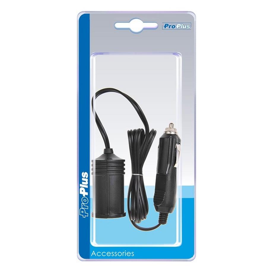 Pricenet  Rallonge 1M avec chargeur USB 2 voies type A 12V/24V sous blister 