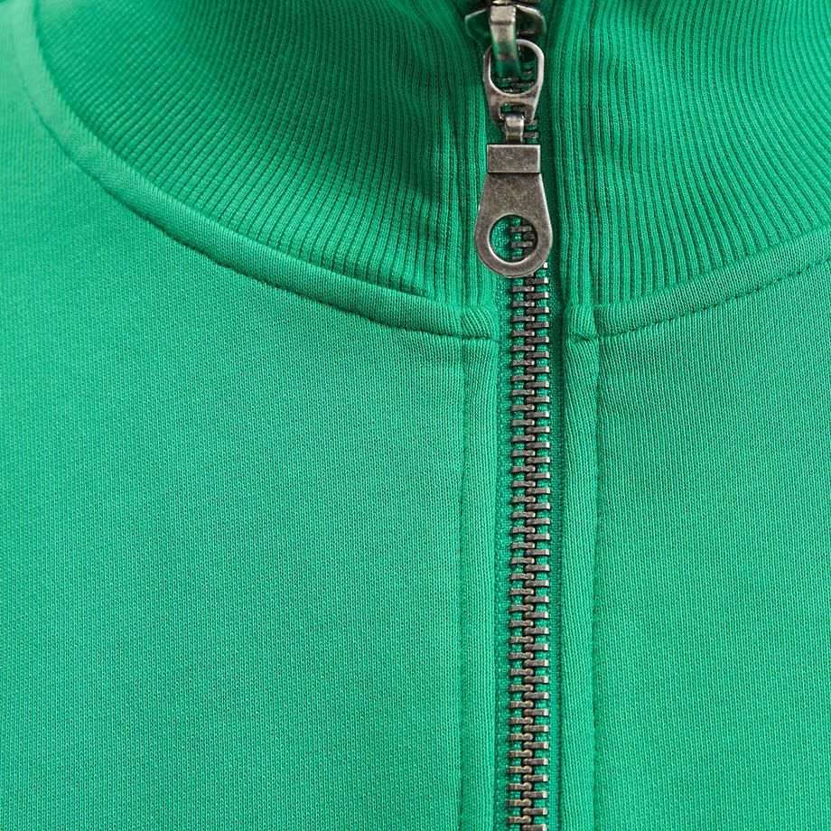 La Redoute Collections Sweat col camionneur zippé stonewashed  