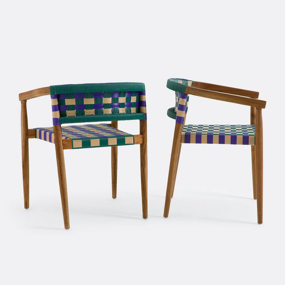 La Redoute Intérieurs Lot de 2 fauteuils de table  
