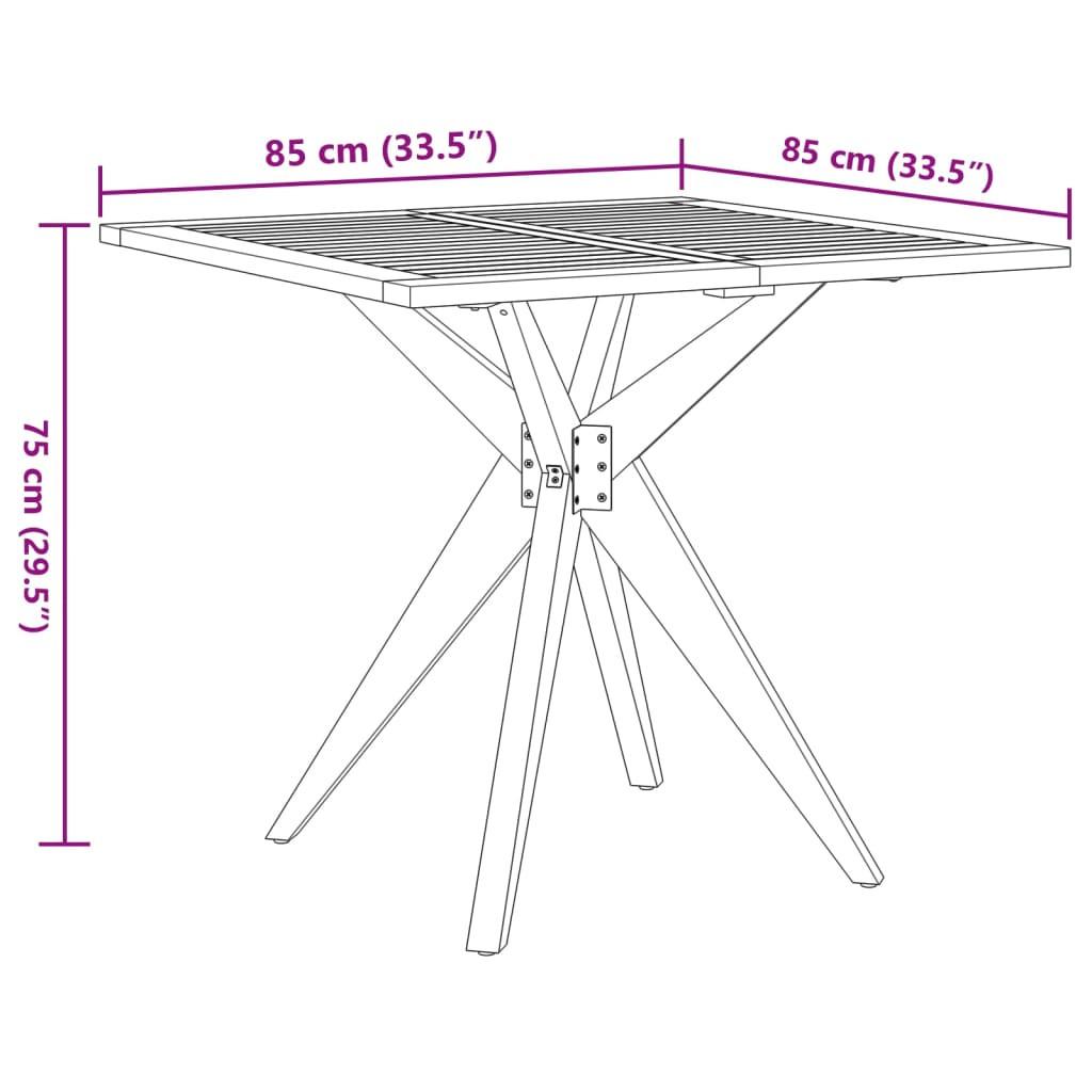 VidaXL set da pranzo da giardino Legno di acacia  