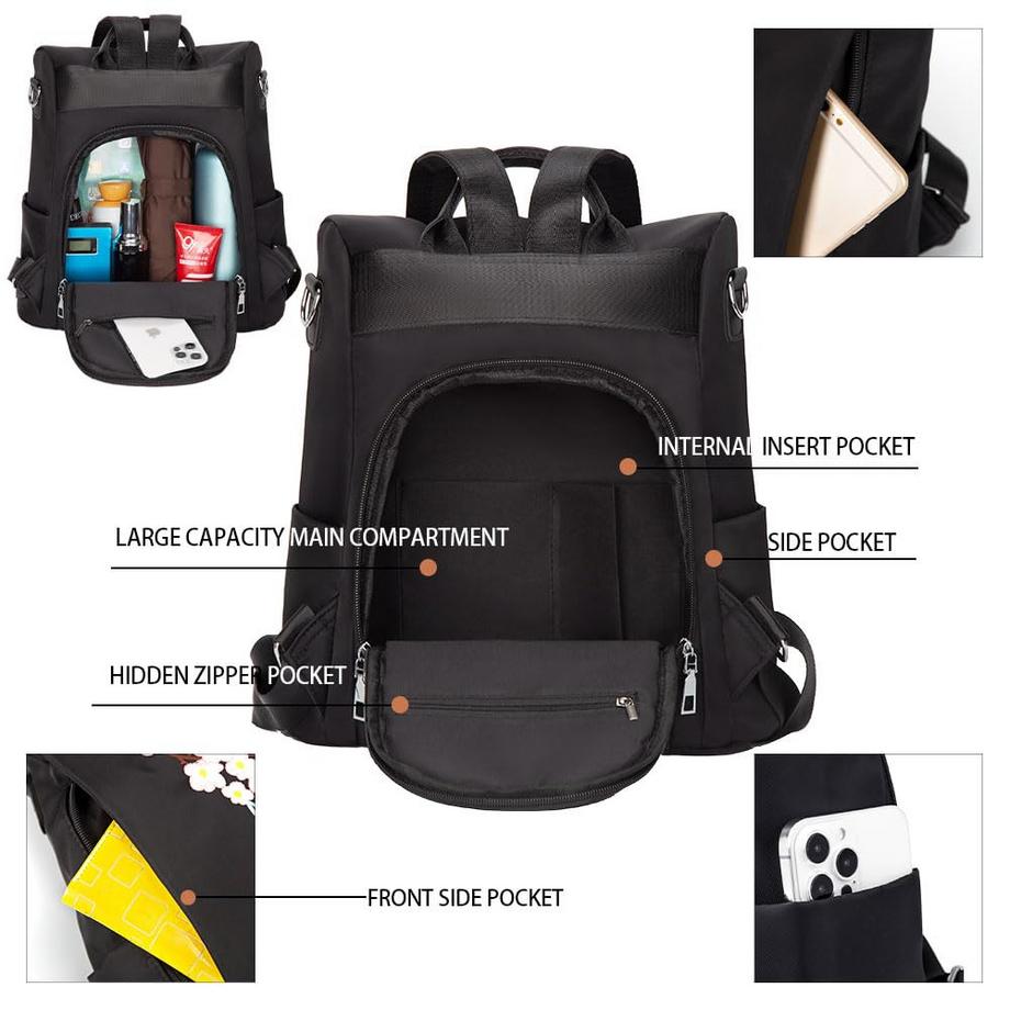 Only-bags.store Sac à dos de ville élégant antivol petit  