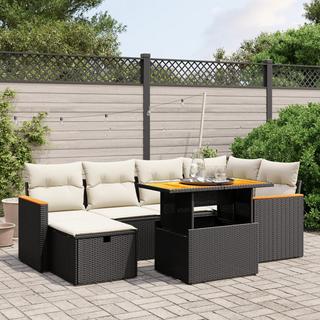 VidaXL set divano da giardino Polirattan  