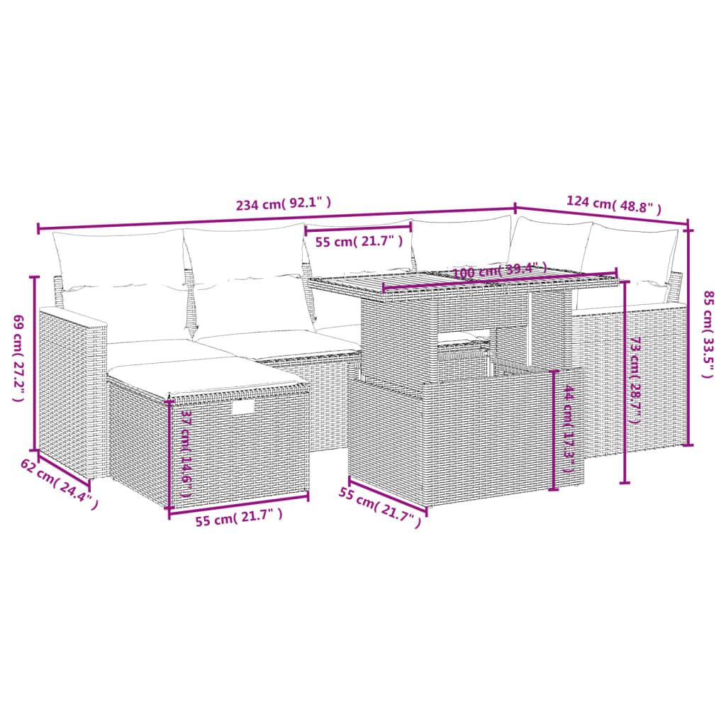 VidaXL Garten sofagarnitur poly-rattan  