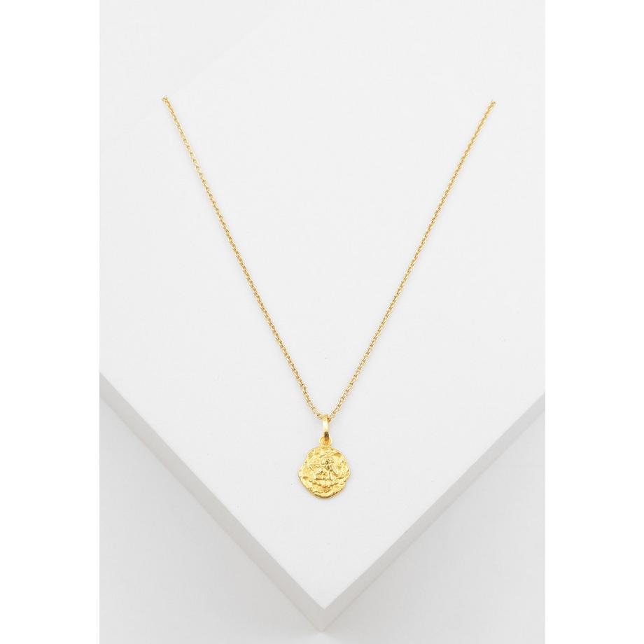 MUAU Schmuck  Anhänger Schutzengel Gelbgold 750, 16x10mm 