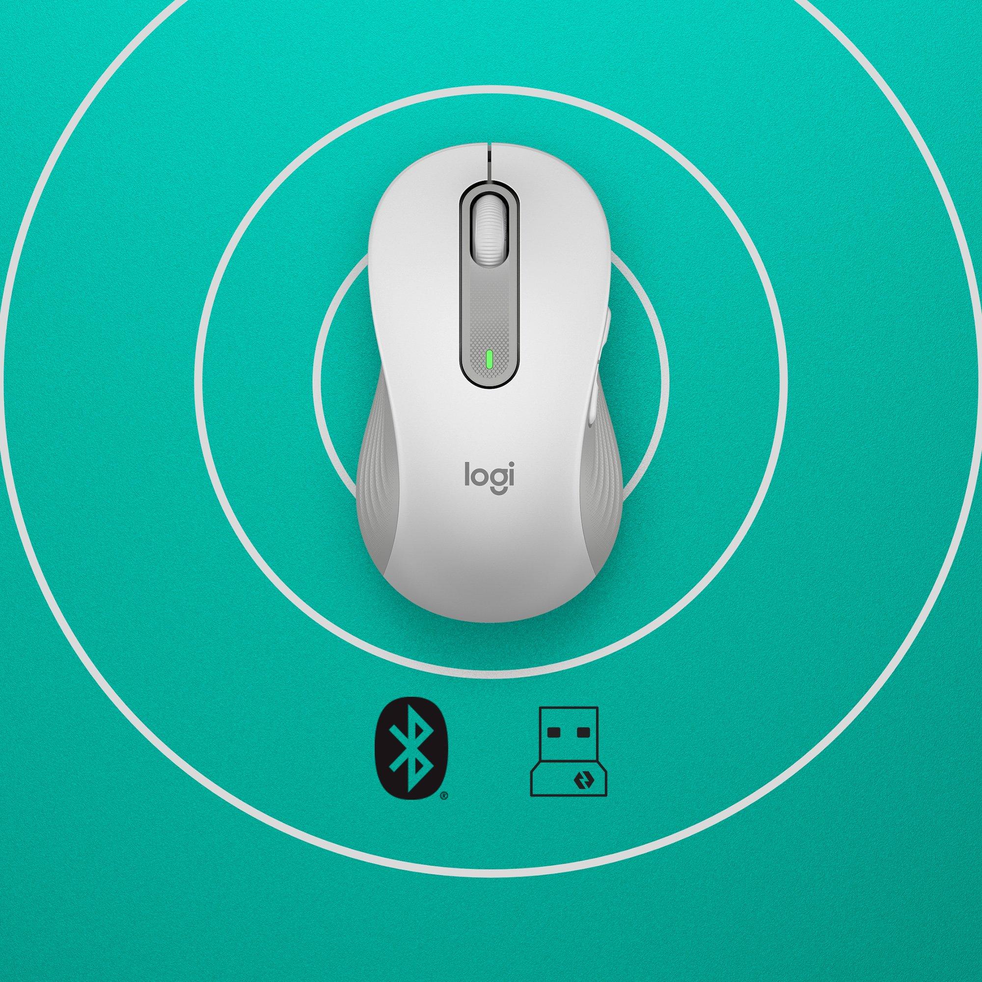 Logitech  Signature M650 L Wireless Mouse - OFF-WHITE - EMEA 