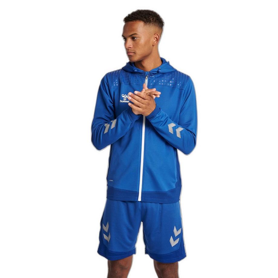 Hummel Lead Polyester Kapuzenpullover mit Reissverschluss  