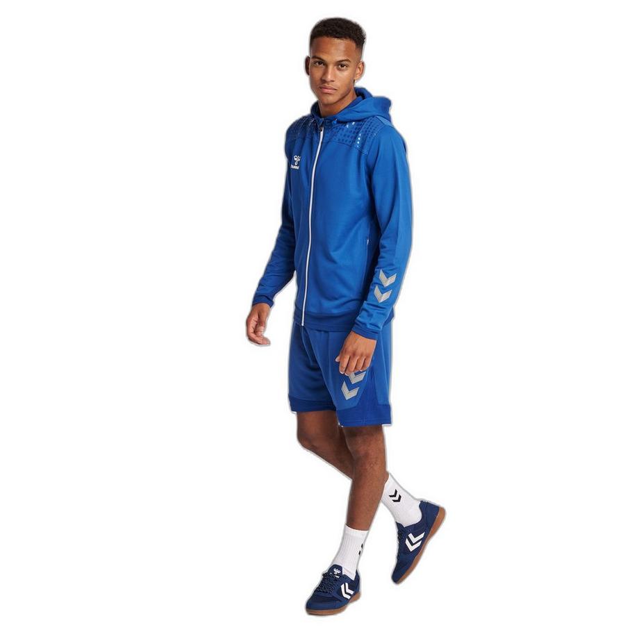 Hummel Lead Polyester Kapuzenpullover mit Reissverschluss  