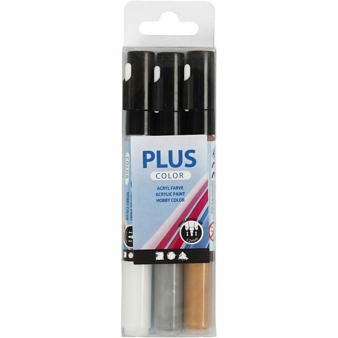 Creativ Company  Creativ Company 39892 evidenziatore 3 pz Oro, Argento, Bianco 