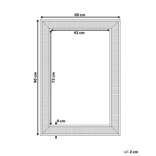 Beliani Miroir en Matière synthétique Traditionnel CASSIS  