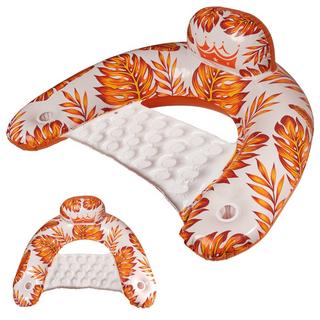 Pricenet  Chaise de natation, transat, hamac, eau orange 